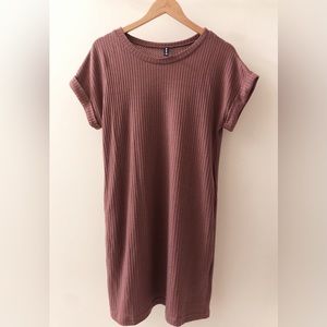 Waffle Knit Tunic Dress